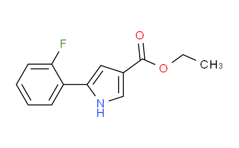 CAS No. 881674-06-2, Ethyl 5-(2-fluorophenyl)-1H-pyrrole-3-carboxylate