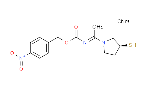 CAS No. 90505-36-5, 4-Nitrobenzyl-1-((S)-3-mercaptopyrrolidin-1-yl)ethylidenecarbamate