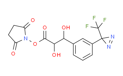 CAS No. 143016-36-8, 2,5-dioxopyrrolidin-1-yl 2,3-dihydroxy-3-(3-(3-(trifluoromethyl)-3H-diazirin-3-yl)phenyl)propanoate