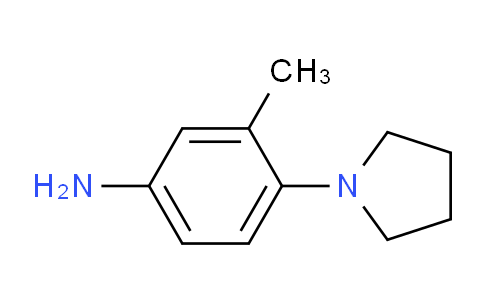 CAS No. 16089-43-3, 3-Methyl-4-(1-pyrrolidinyl)aniline