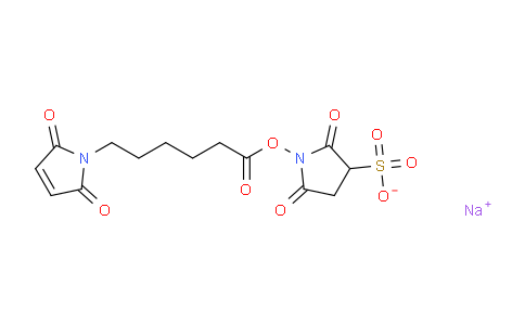 CAS No. 215312-86-0, sodium 1-((6-(2,5-dioxo-2,5-dihydro-1H-pyrrol-1-yl)hexanoyl)oxy)-2,5-dioxopyrrolidine-3-sulfonate