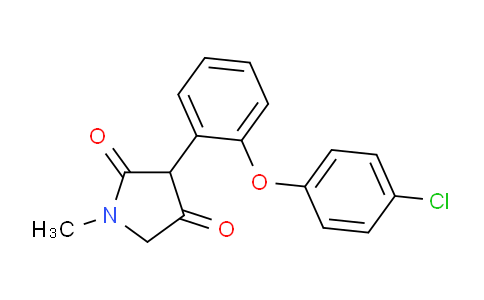 CAS No. 912356-07-1, 3-(2-(4-chlorophenoxy)phenyl)-1-methylpyrrolidine-2,4-dione