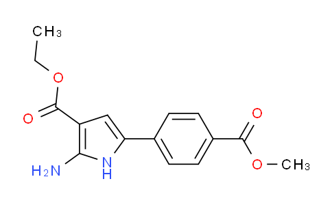 CAS No. 1011716-95-2, ethyl 2-amino-5-(4-(methoxycarbonyl)phenyl)-1H-pyrrole-3-carboxylate