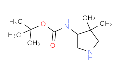 CAS No. 145724-15-8, tert-Butyl (4,4-dimethylpyrrolidin-3-yl)carbamate