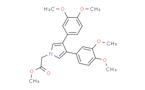 CAS No. 1403586-47-9, Methyl 2-(3,4-bis(3,4-dimethoxyphenyl)-1H-pyrrol-1-yl)acetate