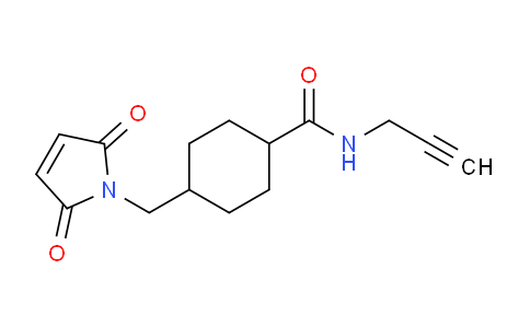 CAS No. 1036847-90-1, 4-((2,5-Dioxo-2,5-dihydro-1H-pyrrol-1-yl)methyl)-N-(prop-2-yn-1-yl)cyclohexanecarboxamide