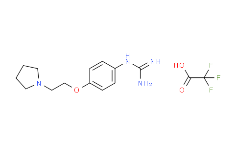 CAS No. 1142945-81-0, 1-(4-(2-(Pyrrolidin-1-yl)ethoxy)phenyl)guanidine 2,2,2-trifluoroacetate