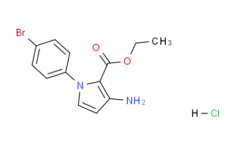 CAS No. 1272673-95-6, Ethyl 3-amino-1-(4-bromophenyl)-1H-pyrrole-2-carboxylate hydrochloride