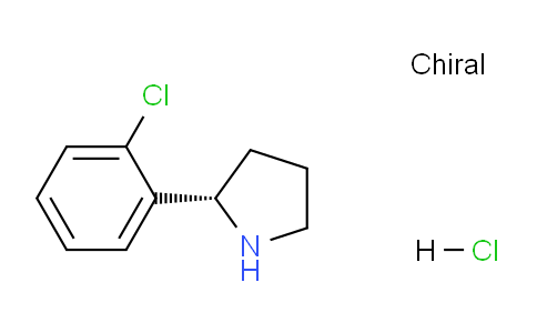 CAS No. 1360442-34-7, (S)-2-(2-Chlorophenyl)pyrrolidine hydrochloride