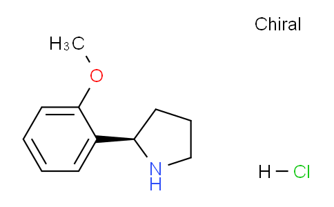 CAS No. 1381928-34-2, (R)-2-(2-Methoxyphenyl)pyrrolidine hydrochloride