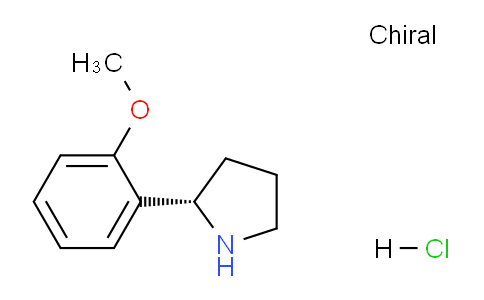 CAS No. 1381928-83-1, (S)-2-(2-Methoxyphenyl)pyrrolidine hydrochloride
