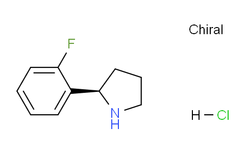 CAS No. 1381929-34-5, (R)-2-(2-Fluorophenyl)pyrrolidine hydrochloride