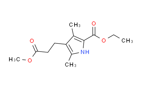 CAS No. 2386-37-0, Ethyl 4-(3-methoxy-3-oxopropyl)-3,5-dimethyl-1H-pyrrole-2-carboxylate