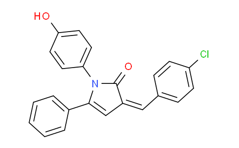 CAS No. 328998-53-4, 3-(4-Chlorobenzylidene)-1-(4-hydroxyphenyl)-5-phenyl-1H-pyrrol-2(3H)-one