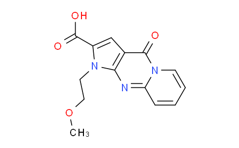 CAS No. 1086386-71-1, 1-(2-Methoxyethyl)-4-oxo-1,4-dihydropyrido[1,2-a]pyrrolo[2,3-d]pyrimidine-2-carboxylic acid
