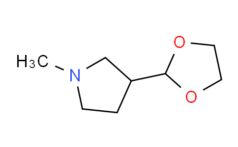 CAS No. 1624261-53-5, 3-(1,3-Dioxolan-2-yl)-1-methylpyrrolidine
