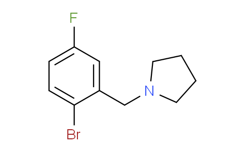 CAS No. 1704065-17-7, 1-(2-bromo-5-fluorobenzyl)pyrrolidine