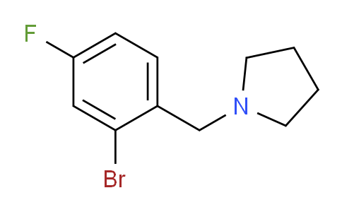 CAS No. 1247703-04-3, 1-(2-bromo-4-fluorobenzyl)pyrrolidine