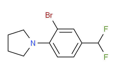 CAS No. 1704073-19-7, 1-(2-bromo-4-(difluoromethyl)phenyl)pyrrolidine