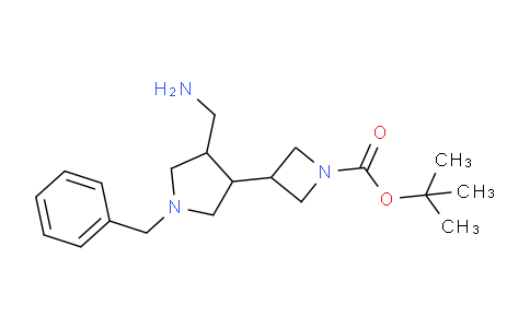 CAS No. 1373028-14-8, tert-Butyl 3-(4-(aminomethyl)-1-benzylpyrrolidin-3-yl)azetidine-1-carboxylate