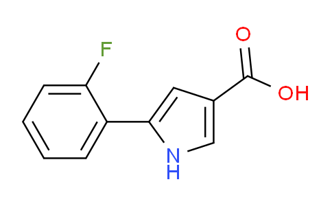 CAS No. 1883595-38-7, 5-(2-Fluorophenyl)-1H-pyrrole-3-carboxylic acid