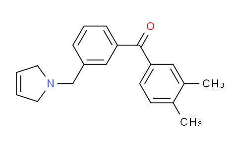 CAS No. 898749-04-7, (3-((2,5-Dihydro-1H-pyrrol-1-yl)methyl)phenyl)(3,4-dimethylphenyl)methanone