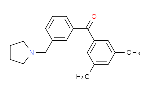 CAS No. 898749-07-0, (3-((2,5-Dihydro-1H-pyrrol-1-yl)methyl)phenyl)(3,5-dimethylphenyl)methanone