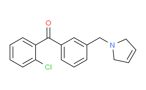 CAS No. 898749-19-4, (2-Chlorophenyl)(3-((2,5-dihydro-1H-pyrrol-1-yl)methyl)phenyl)methanone