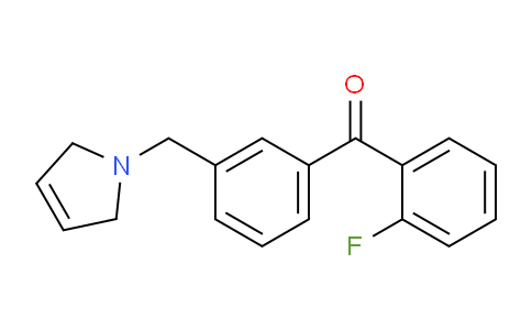 CAS No. 898749-23-0, (3-((2,5-Dihydro-1H-pyrrol-1-yl)methyl)phenyl)(2-fluorophenyl)methanone