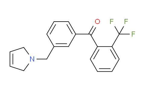 CAS No. 898749-26-3, (3-((2,5-Dihydro-1H-pyrrol-1-yl)methyl)phenyl)(2-(trifluoromethyl)phenyl)methanone