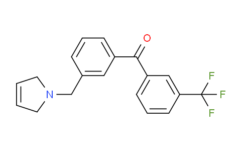 CAS No. 898749-29-6, (3-((2,5-Dihydro-1H-pyrrol-1-yl)methyl)phenyl)(3-(trifluoromethyl)phenyl)methanone