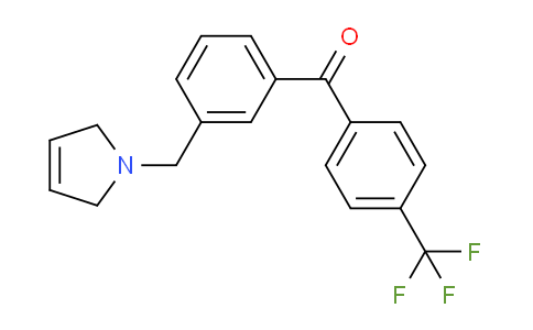 CAS No. 898749-32-1, (3-((2,5-Dihydro-1H-pyrrol-1-yl)methyl)phenyl)(4-(trifluoromethyl)phenyl)methanone