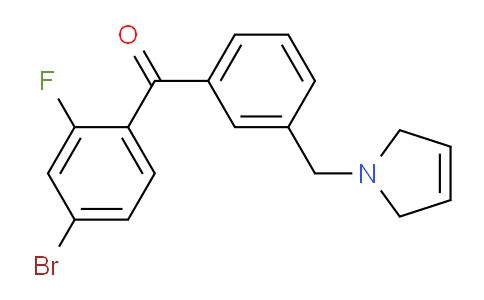 DY717463 | 898749-35-4 | (4-Bromo-2-fluorophenyl)(3-((2,5-dihydro-1H-pyrrol-1-yl)methyl)phenyl)methanone
