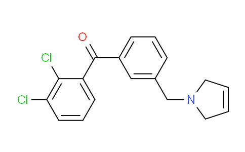 CAS No. 898749-47-8, (2,3-Dichlorophenyl)(3-((2,5-dihydro-1H-pyrrol-1-yl)methyl)phenyl)methanone