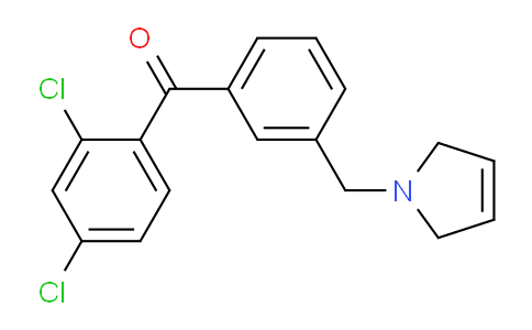 CAS No. 898749-50-3, (2,4-Dichlorophenyl)(3-((2,5-dihydro-1H-pyrrol-1-yl)methyl)phenyl)methanone