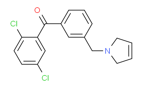 CAS No. 898749-52-5, (2,5-Dichlorophenyl)(3-((2,5-dihydro-1H-pyrrol-1-yl)methyl)phenyl)methanone