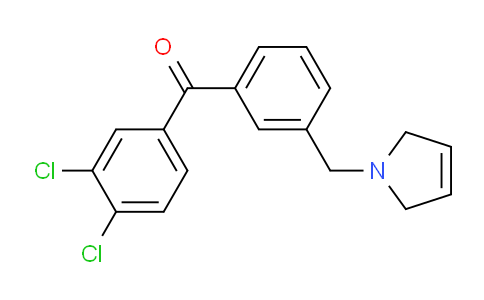 CAS No. 898749-54-7, (3,4-Dichlorophenyl)(3-((2,5-dihydro-1H-pyrrol-1-yl)methyl)phenyl)methanone