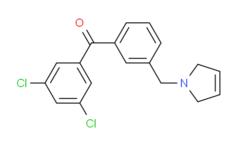 CAS No. 898749-56-9, (3,5-Dichlorophenyl)(3-((2,5-dihydro-1H-pyrrol-1-yl)methyl)phenyl)methanone