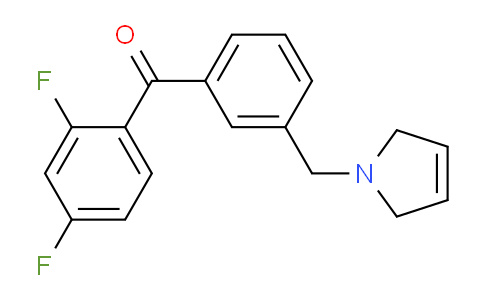 CAS No. 898749-58-1, (2,4-Difluorophenyl)(3-((2,5-dihydro-1H-pyrrol-1-yl)methyl)phenyl)methanone
