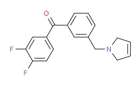 CAS No. 898749-60-5, (3,4-Difluorophenyl)(3-((2,5-dihydro-1H-pyrrol-1-yl)methyl)phenyl)methanone