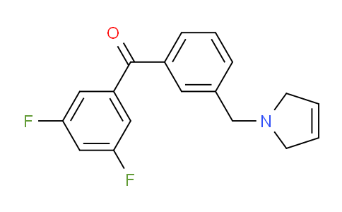 CAS No. 898749-62-7, (3,5-Difluorophenyl)(3-((2,5-dihydro-1H-pyrrol-1-yl)methyl)phenyl)methanone