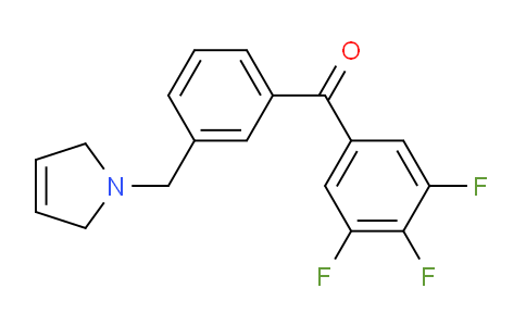 CAS No. 898749-64-9, (3-((2,5-Dihydro-1H-pyrrol-1-yl)methyl)phenyl)(3,4,5-trifluorophenyl)methanone