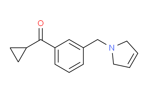 CAS No. 898749-66-1, Cyclopropyl(3-((2,5-dihydro-1H-pyrrol-1-yl)methyl)phenyl)methanone