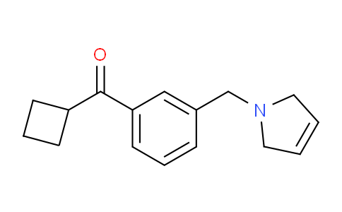 CAS No. 898749-69-4, Cyclobutyl(3-((2,5-dihydro-1H-pyrrol-1-yl)methyl)phenyl)methanone