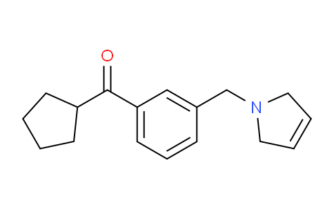 CAS No. 898749-72-9, Cyclopentyl(3-((2,5-dihydro-1H-pyrrol-1-yl)methyl)phenyl)methanone