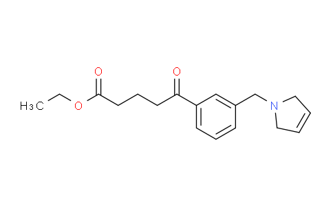 CAS No. 898749-78-5, Ethyl 5-(3-((2,5-dihydro-1H-pyrrol-1-yl)methyl)phenyl)-5-oxopentanoate