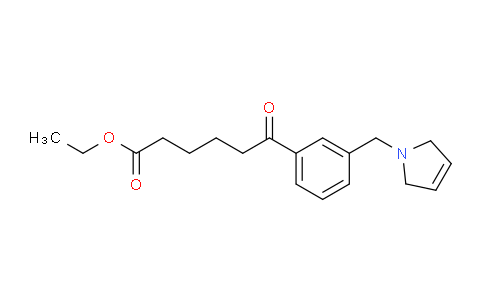 CAS No. 898749-80-9, Ethyl 6-(3-((2,5-dihydro-1H-pyrrol-1-yl)methyl)phenyl)-6-oxohexanoate