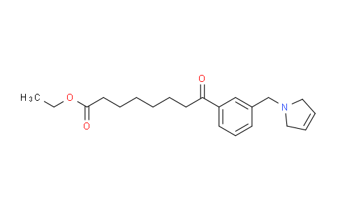 CAS No. 898749-84-3, Ethyl 8-(3-((2,5-dihydro-1H-pyrrol-1-yl)methyl)phenyl)-8-oxooctanoate