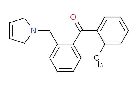 CAS No. 898762-79-3, (2-((2,5-Dihydro-1H-pyrrol-1-yl)methyl)phenyl)(o-tolyl)methanone