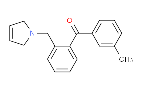 CAS No. 898762-81-7, (2-((2,5-Dihydro-1H-pyrrol-1-yl)methyl)phenyl)(m-tolyl)methanone